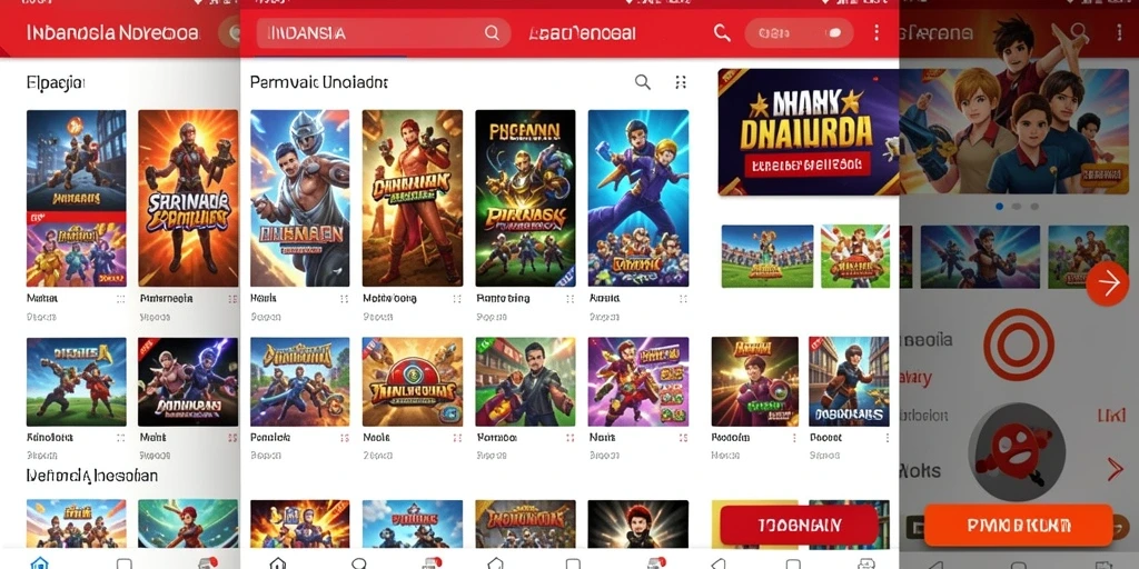Tampilan awal permainan dengan karakter yang menarik.