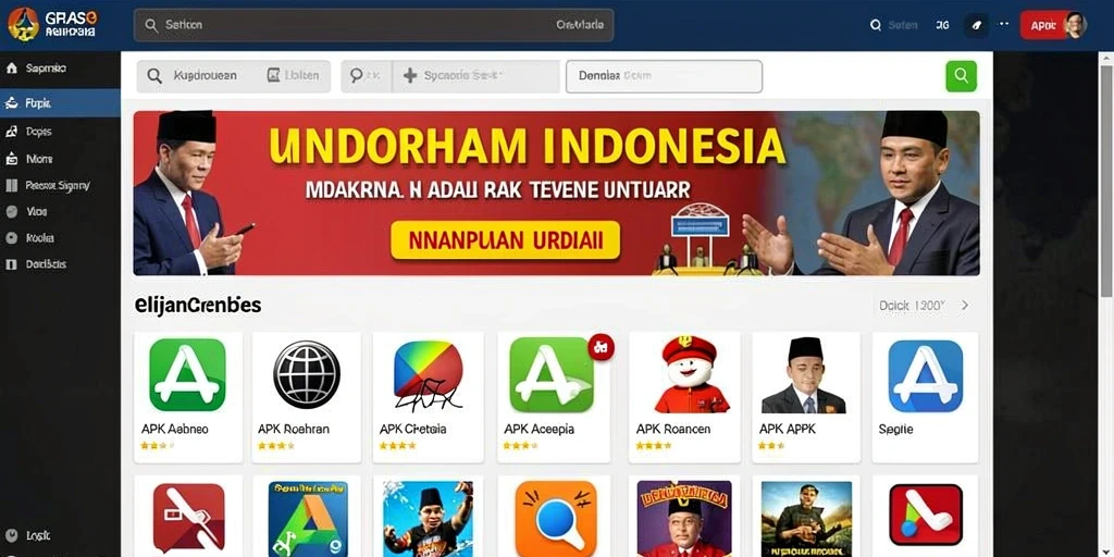 Tampak depan antarmuka yang menarik dari BRUTAL77.