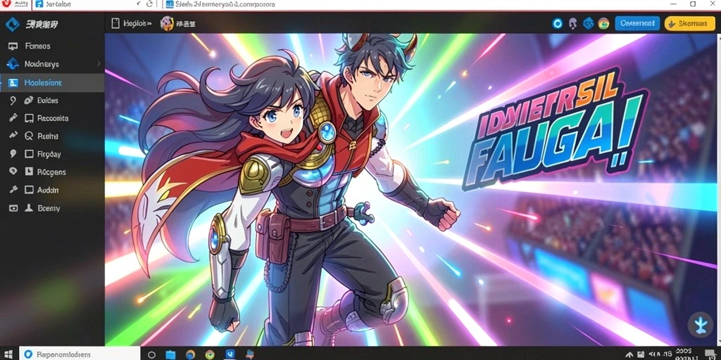 Screenshot menunjukkan karakter utama dalam aksi.