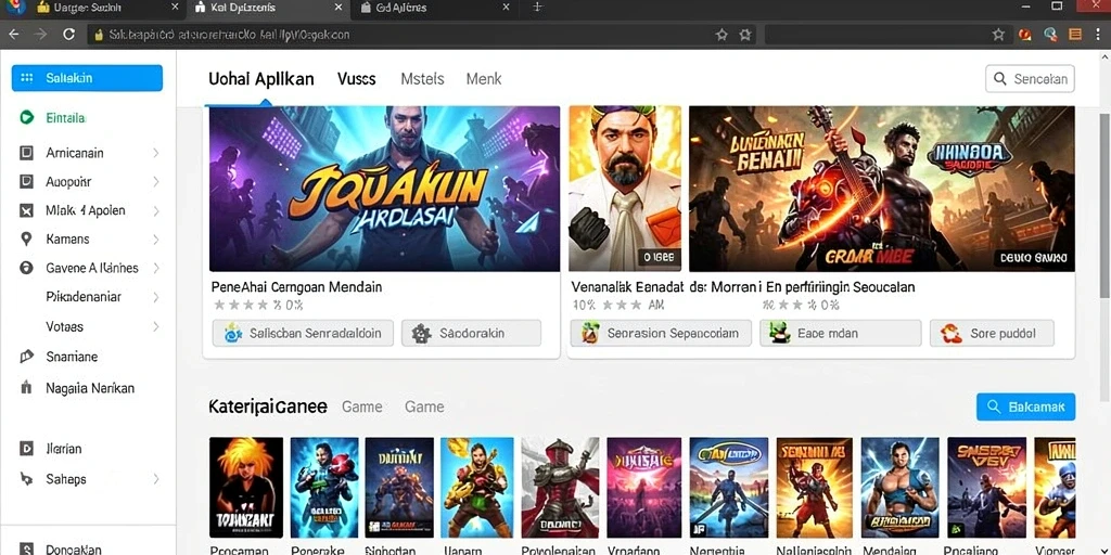 Tampilan antarmuka yang menarik dan user-friendly.