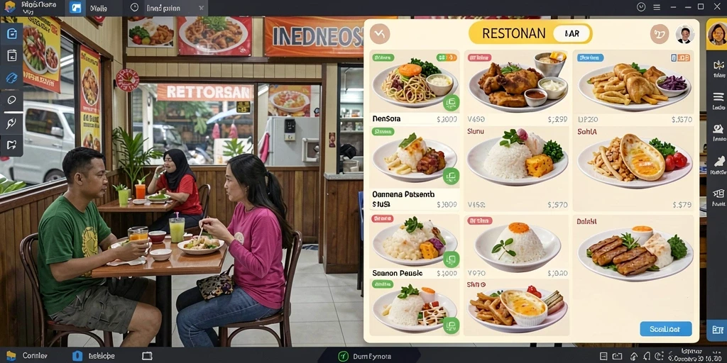 Tampilan antarmuka yang bersih dan modern.